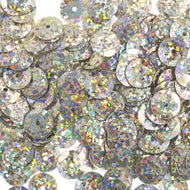 Sequins Round 6mm Aprx 1600pcs Hologram Champagne