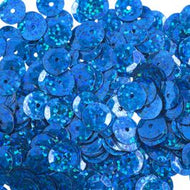 Sequins Round 10mm Aprx 450pcs Hologram Royal Blue