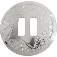 Concho Round Nickel 34mm -2 pcs