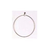 Earring Hoop Large silver 10 pcs 51mm