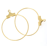 25mm Hoops Gold 10 pieces