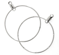 Knotched Earring Hoop silver 30mm (10/2.19)