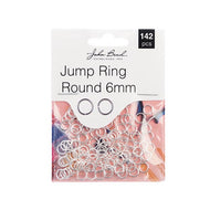 Jump Ring Round Silver 6 mm 142 pcs - 004