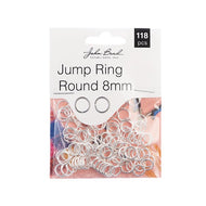 Jump Ring Round Silver 8mm 118 pcs - 005