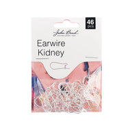Earwire Kidney Silver 46 pcs - 014