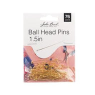 Ball Head Pins Gold 1.5in 76pcs - 030