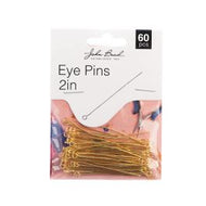 Eye Pins 2in Gold 2in 60pcs - 035*