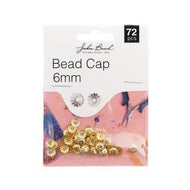 Bead Cap Gold 6mm 72pcs  - 066