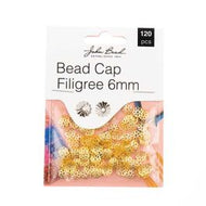 Bead Cap Filigree Gold 6mm 120pcs  - 161