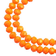 4x6mm Opaque Orange Rondelle (19)