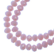 4x6mm Opaque Mauve Rondelle