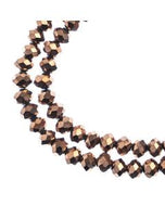 4x6mm Opaque Copper Iris Rondelle (54)
