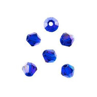 Crystal Lane 4mm Bicone 2-Strand 7in – Transparent Sapphire AB