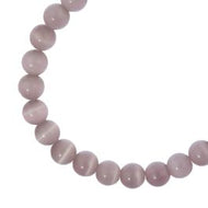 Crystal Lane DIY Cat Eye Round Beads 7in Strand 8mm 22pcs Purple