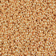 Size 10 Seed Beads - Metallic gold