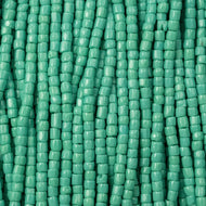 Size 9 3 Cut - Opaque Green Turquoise