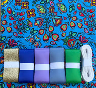 Jackie Traverse--OF05-TURQUOISE Ribbon Skirt Kit
