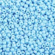 Size 10 Seed Beads - Opaque Light Blue (B11)