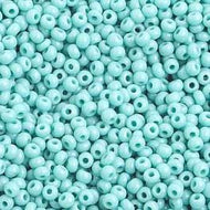 Size 10 Seed Beads - Opaque Turquoise (B10)