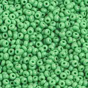 50 gram Size 10 Opaque Medium Green