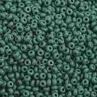 Size 10 Seed Beads - Opaque Dark Green  (G07)