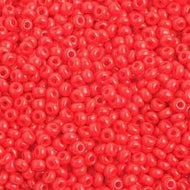 Size 10 Seed Beads - Opaque Light Red