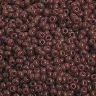 Size 10 Seed Beads - Opaque Dark Red (R09)