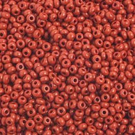 Size 10 Seed Beads - Opaque Light Brown