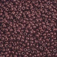 Size 10 Seed Beads - Opaque Dark Brown (BR11)