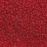 Size 10 Seed Beads - Transparent Dark Red (R05)