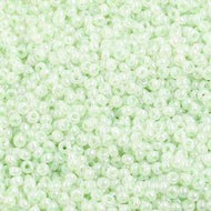 Size 10 Seed Beads - Pearl Pale Green  (G18)
