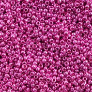 Size 10 Seed Beads - Metallic Pink (PK01)