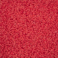 Size 10 Seed Beads - Colorlined Red (R06)