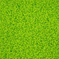 Size 10 Seed Beads - Crystal Colorlined Light Green  (G28)