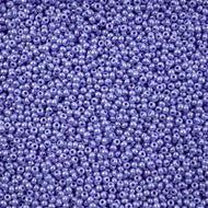 Size 10 Seed Beads - Opaque Pale Blue Luster (B47)