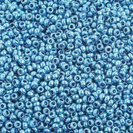 Size 10 Seed Beads - Metallic Blue (B02)