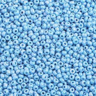 Size 10 Seed Beads - Light Blue AB (B15)
