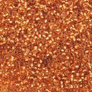 Size 10 Seed Beads - Topaz Copperline (BR12)