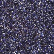 Size 10 Seed Beads - Colorlined Navy (B42)