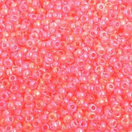 Size 10 Seed Beads - Transparent Salmon Pink (PK20)