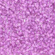 Size 10 Seed Beads - Colorlined Purple Terra
