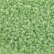 Size 10 Seed Beads - Colorlined Olive Green Terra  (G25)