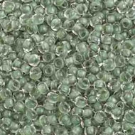 Size 10 Seed Beads - Colorlined Dark Olive  (G13)