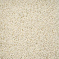Size 11 Seed Beads - Chalk Luster Terra Pearl white (BR32)- 25g Bag