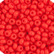 Preciosa 11/0 Seed Beads - Opaque Light Red - 250g