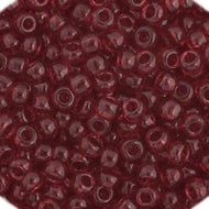 Size 11 Seed Beads - Transparent Red (R09) - 25g Bag