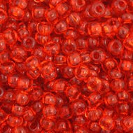 Size 11 Seed Beads - Transparent Orange (O08) - 25g Bag