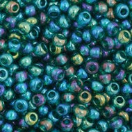 Size 11 Seed Beads - Transparent Teal AB - 25g Bag (G28)