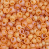 Size 11 Seed Beads - Transparent Topaz AB Matte (BR09)- 25g Bag