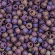 Size 11 Seed Beads - Transparent Mauve AB Matte (P05) - 25g Bag
